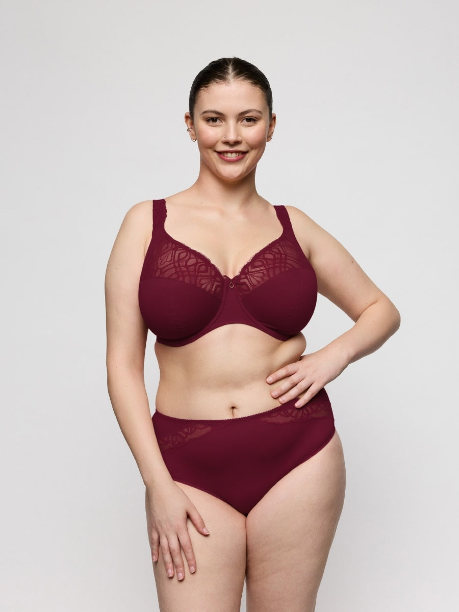 Salerno I-M Full Cup Bra - Evening Red