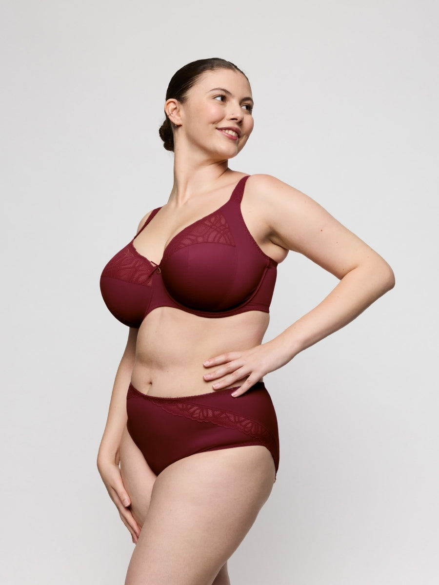 Salerno I-M Full Cup Bra - Evening Red