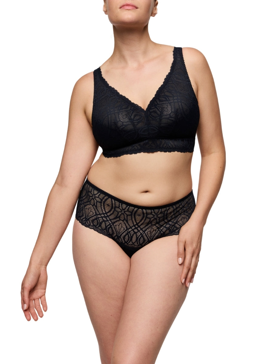 Salerno Wireless Bralette - Midnight Blue