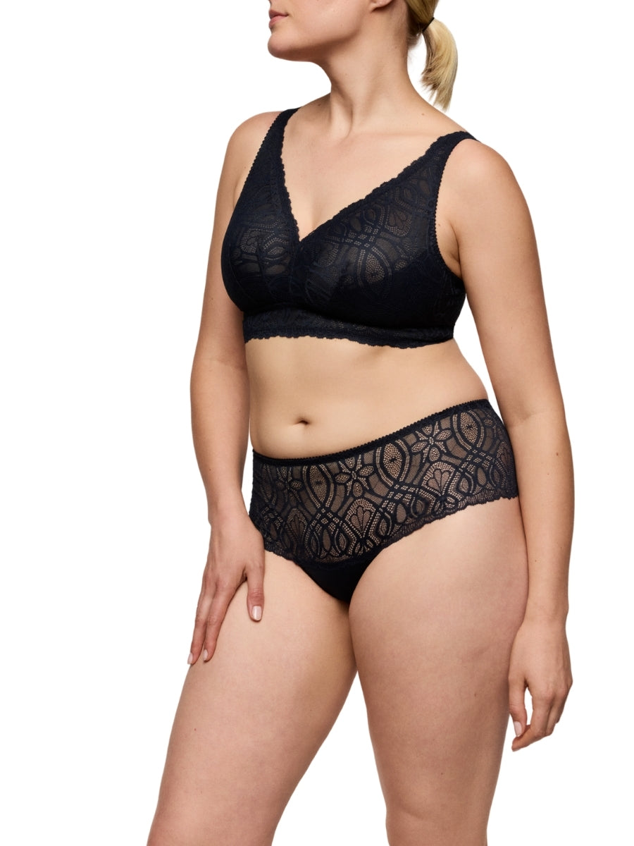 Salerno Wireless Bralette - Midnight Blue