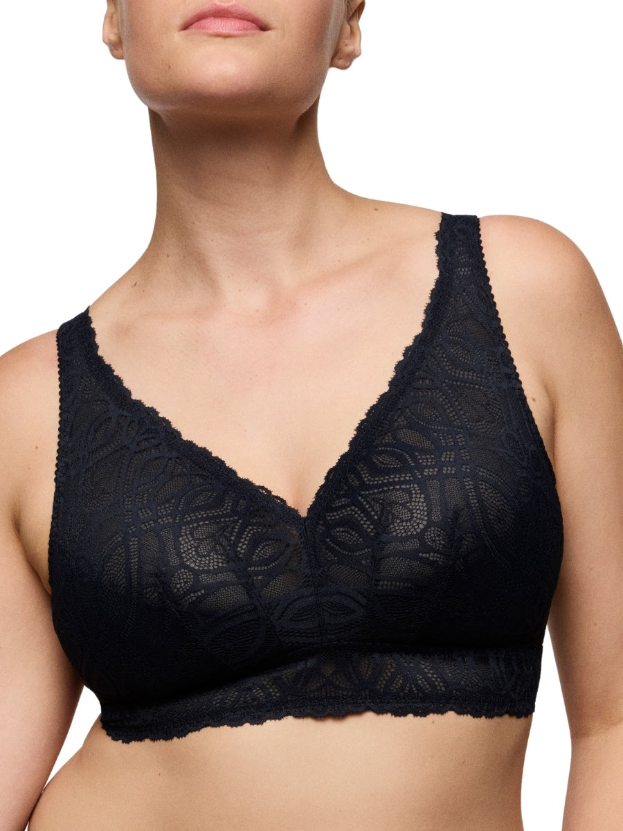 Salerno Wireless Bralette - Midnight Blue