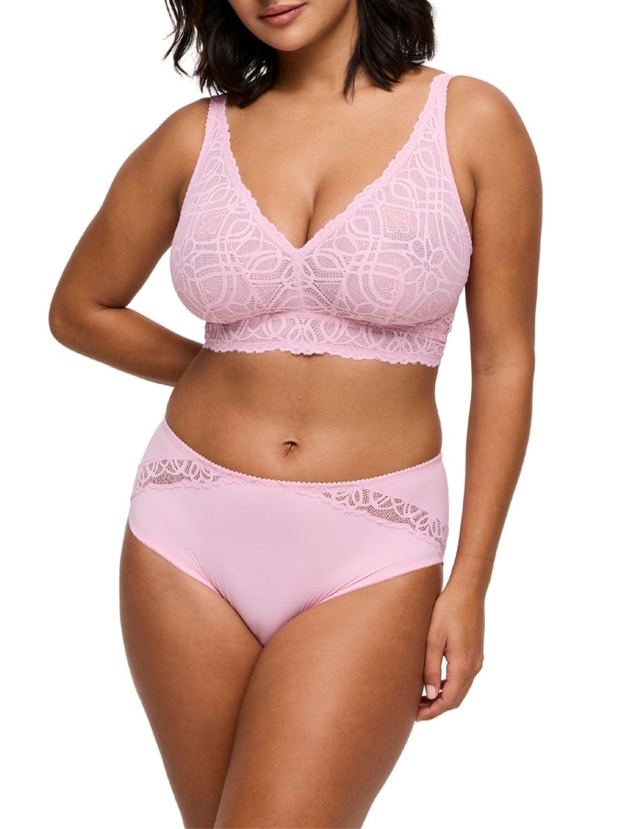 Salerno Wireless Bralette - Spring Rose