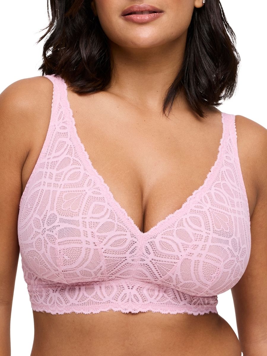 Salerno Wireless Bralette - Spring Rose