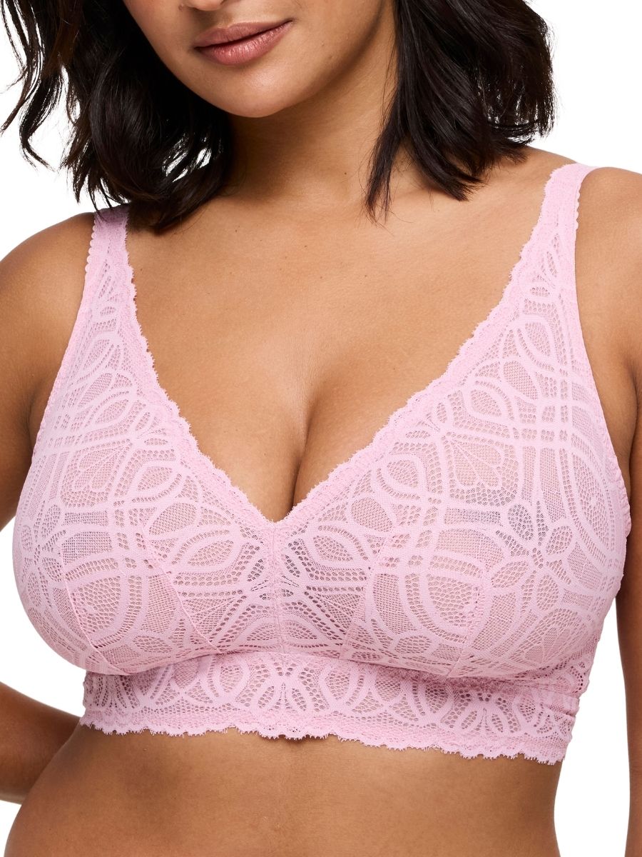 Salerno Wireless Bralette - Spring Rose