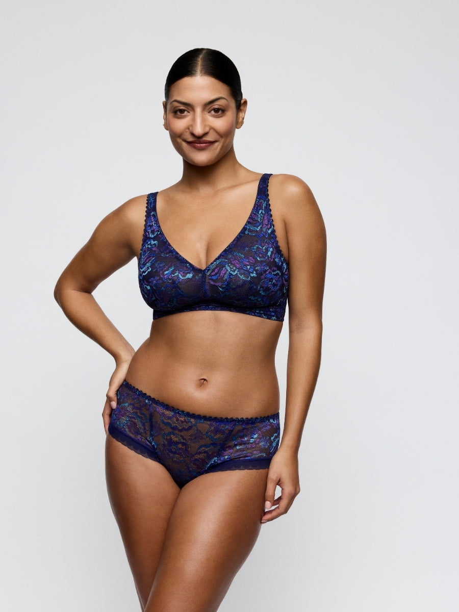 San Angel Wireless Bralette - Water Blue