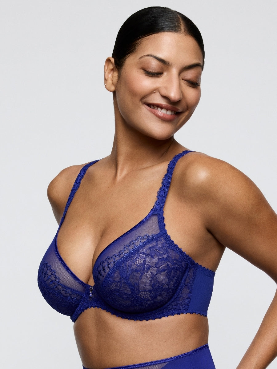 Shimla Plunge Bra - Crazy Blue