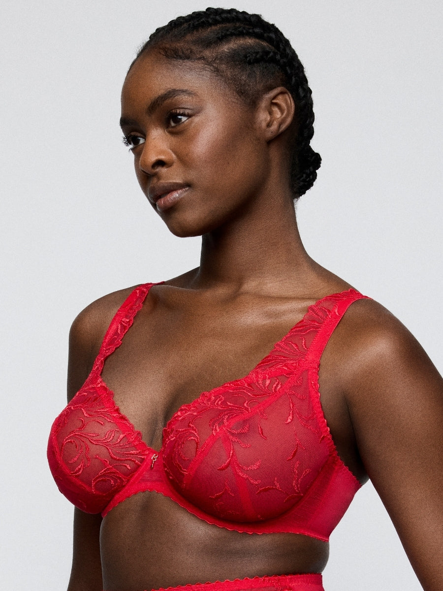 Solisse Plunge Bra - True Red