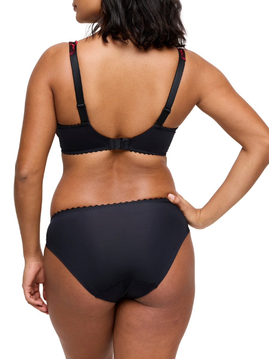 Springdale Plunge Bra - Black Rose