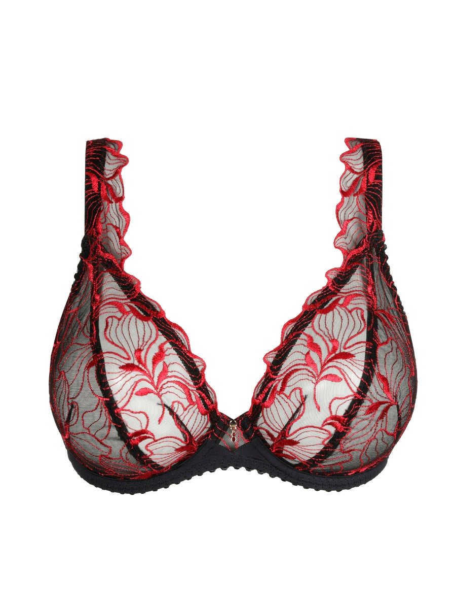 Springdale Plunge Bra - Black Rose