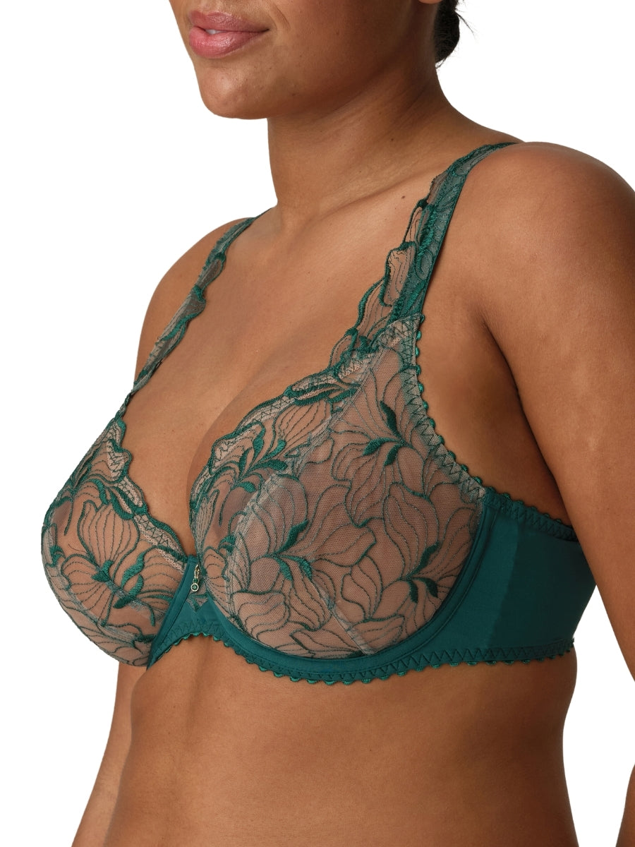 Springdale Plunge Bra - Jasper Green