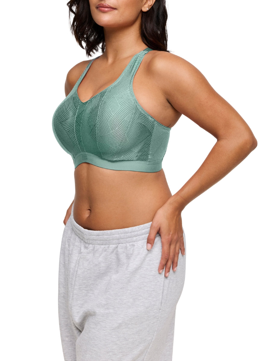 The Game Racerback Sports Bra - Sage