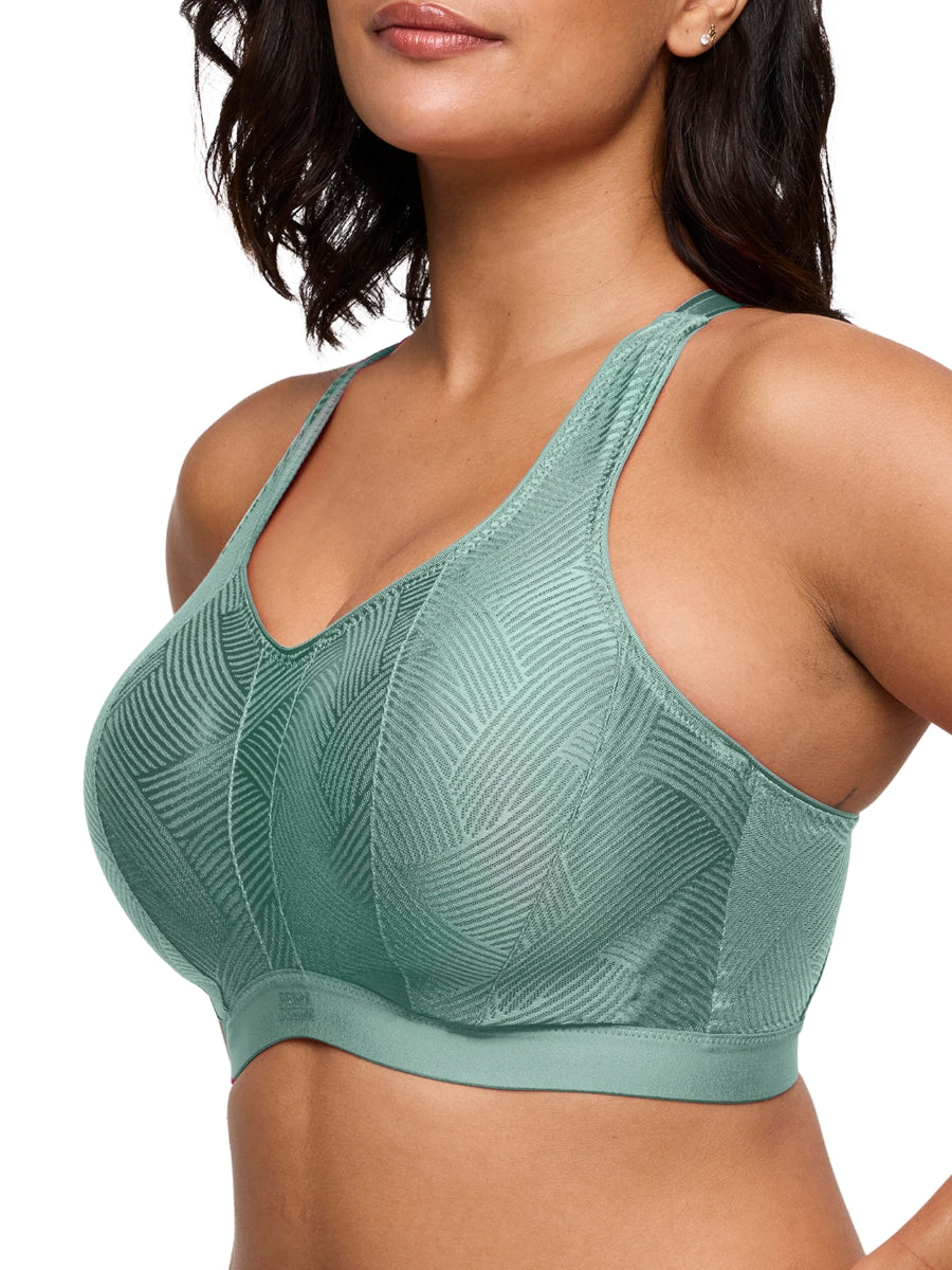 The Game Racerback Sports Bra - Sage