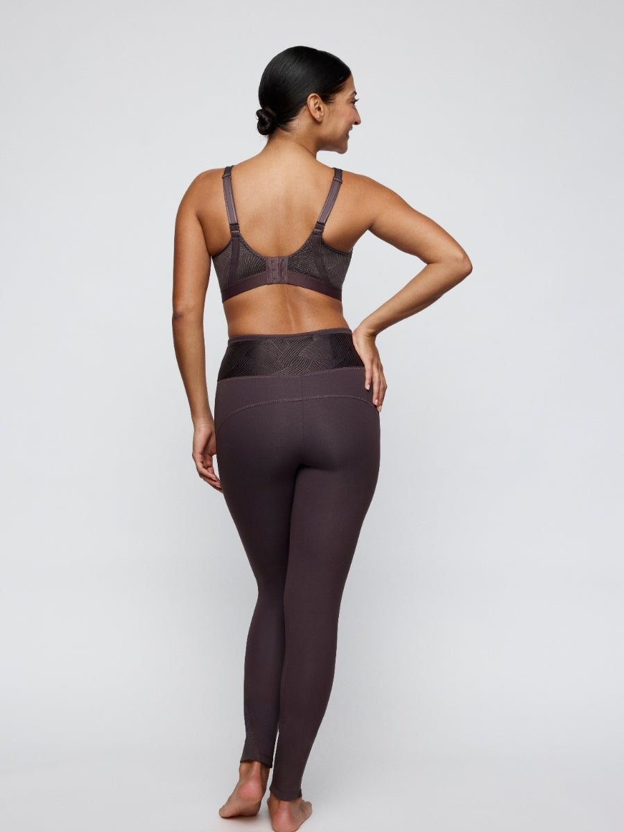The Game Racerback Sports Bra - Smokey Taupe
