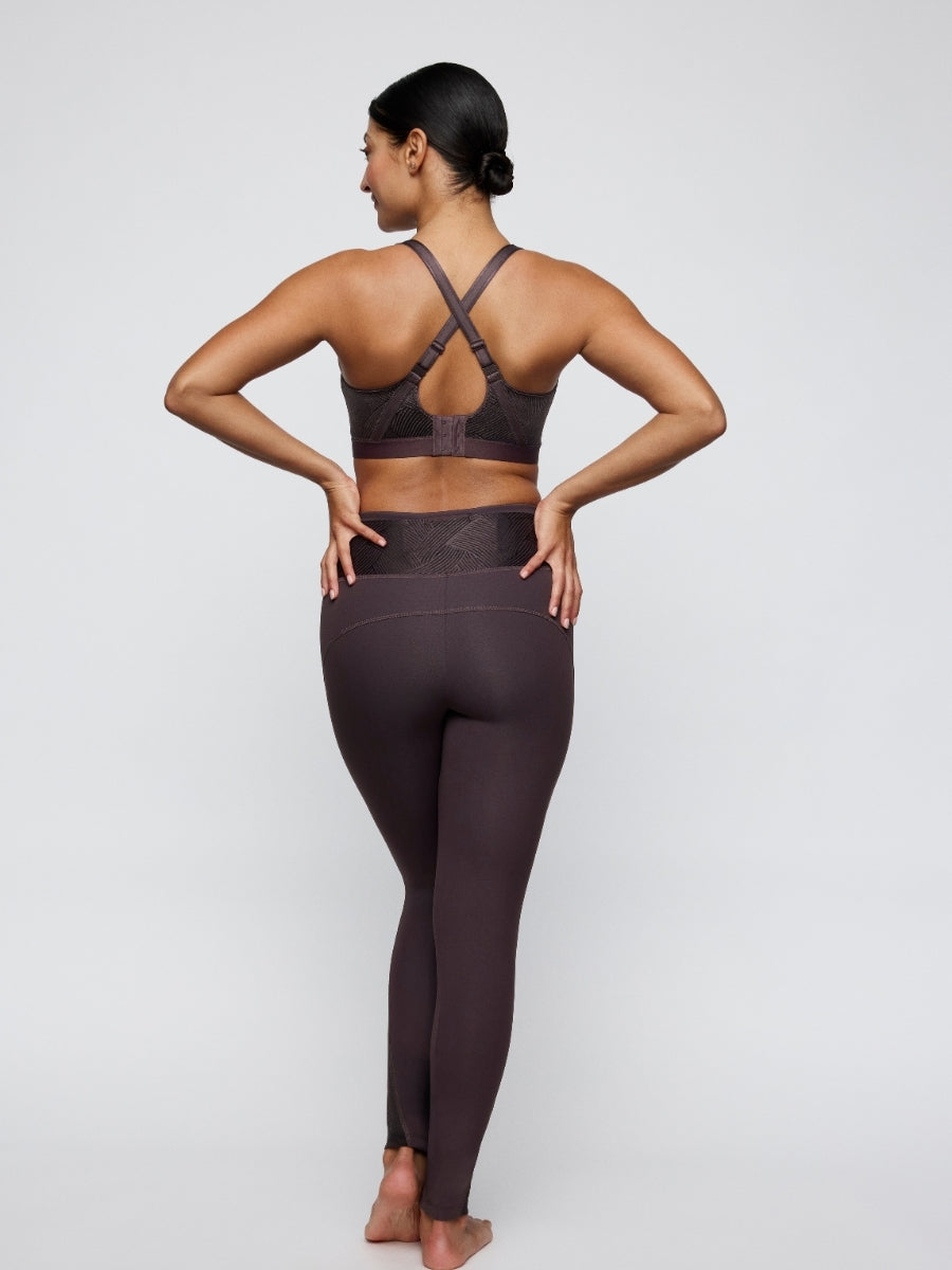 The Game Racerback Sports Bra - Smokey Taupe