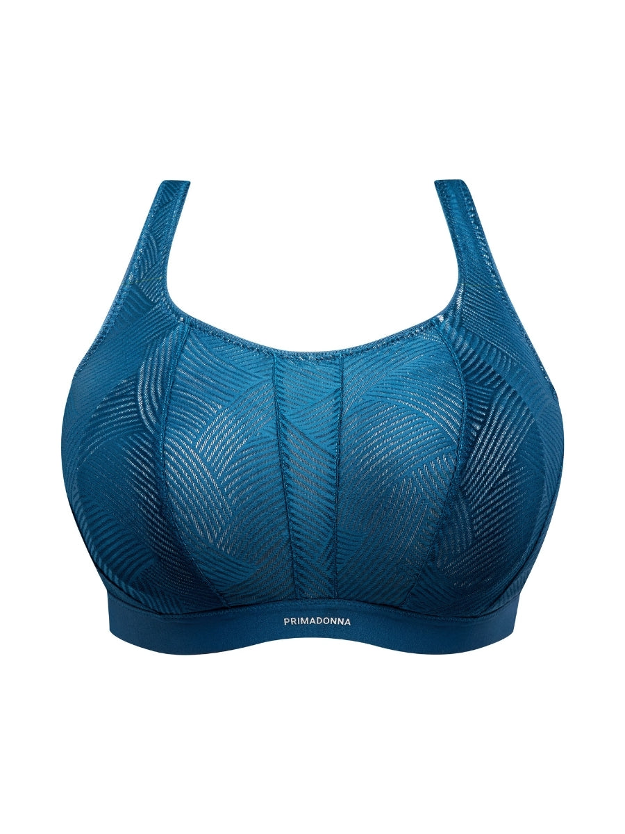The Game Wireless Racerback Sports Bra - Deep Blue Sea