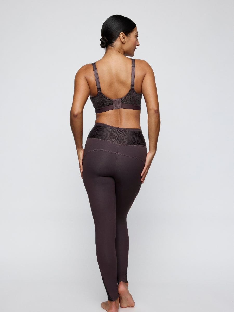 The Game Wireless Racerback Sports Bra - Smokey Taupe