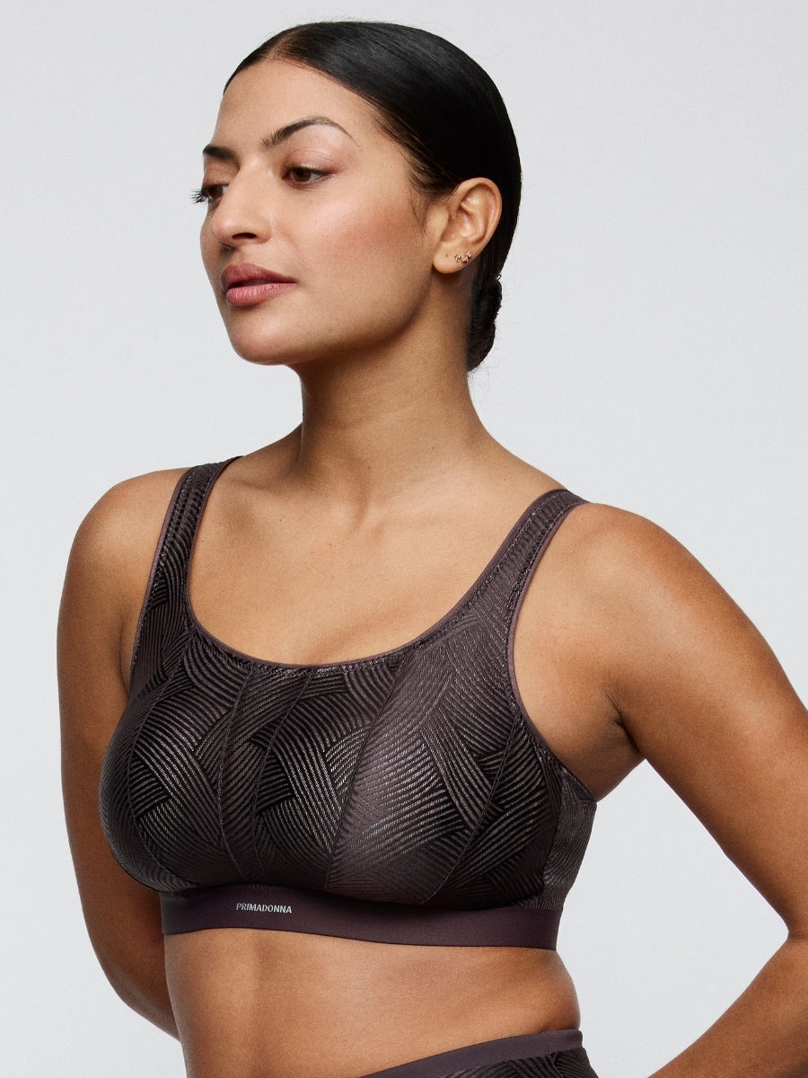 The Game Wireless Racerback Sports Bra - Smokey Taupe