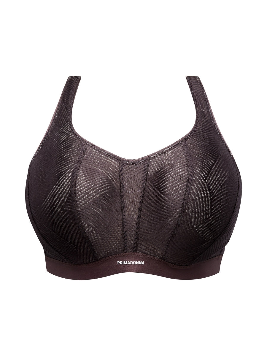 The Game Padded Racerback Sports Bra - Smokey Taupe