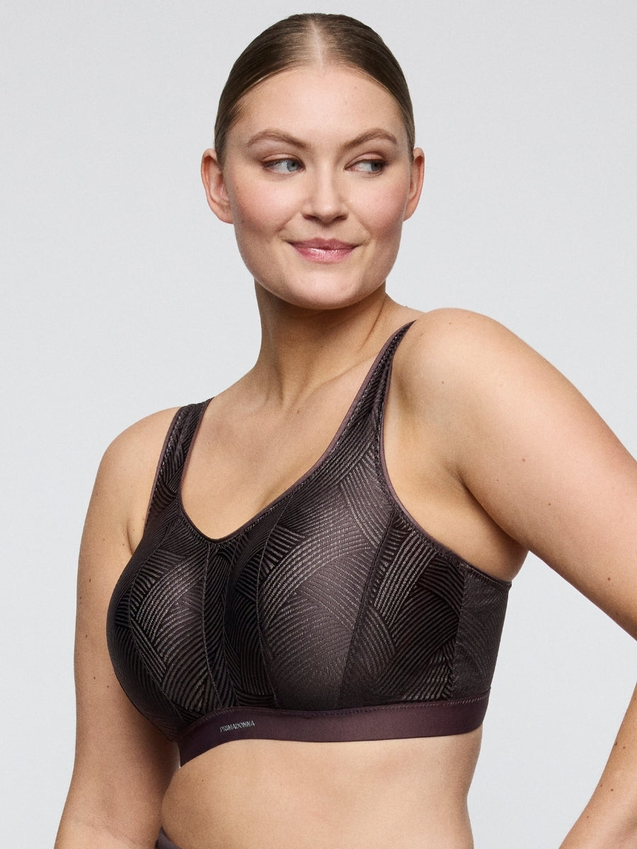 The Game Padded Racerback Sports Bra - Smokey Taupe