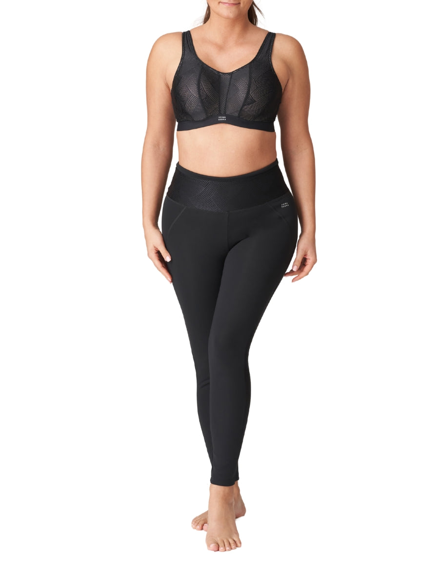 The Game Padded Racerback Sports Bra - Black
