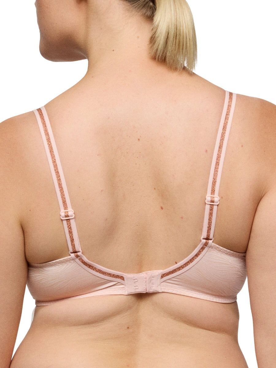 Briana Padded Heartshape Bra - Pearly Pink