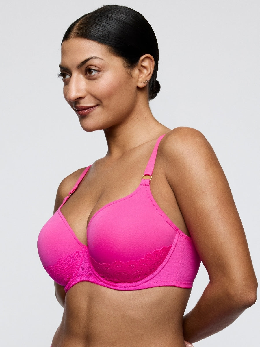 Dear Night Padded Heartshape Bra - Influencer Pink