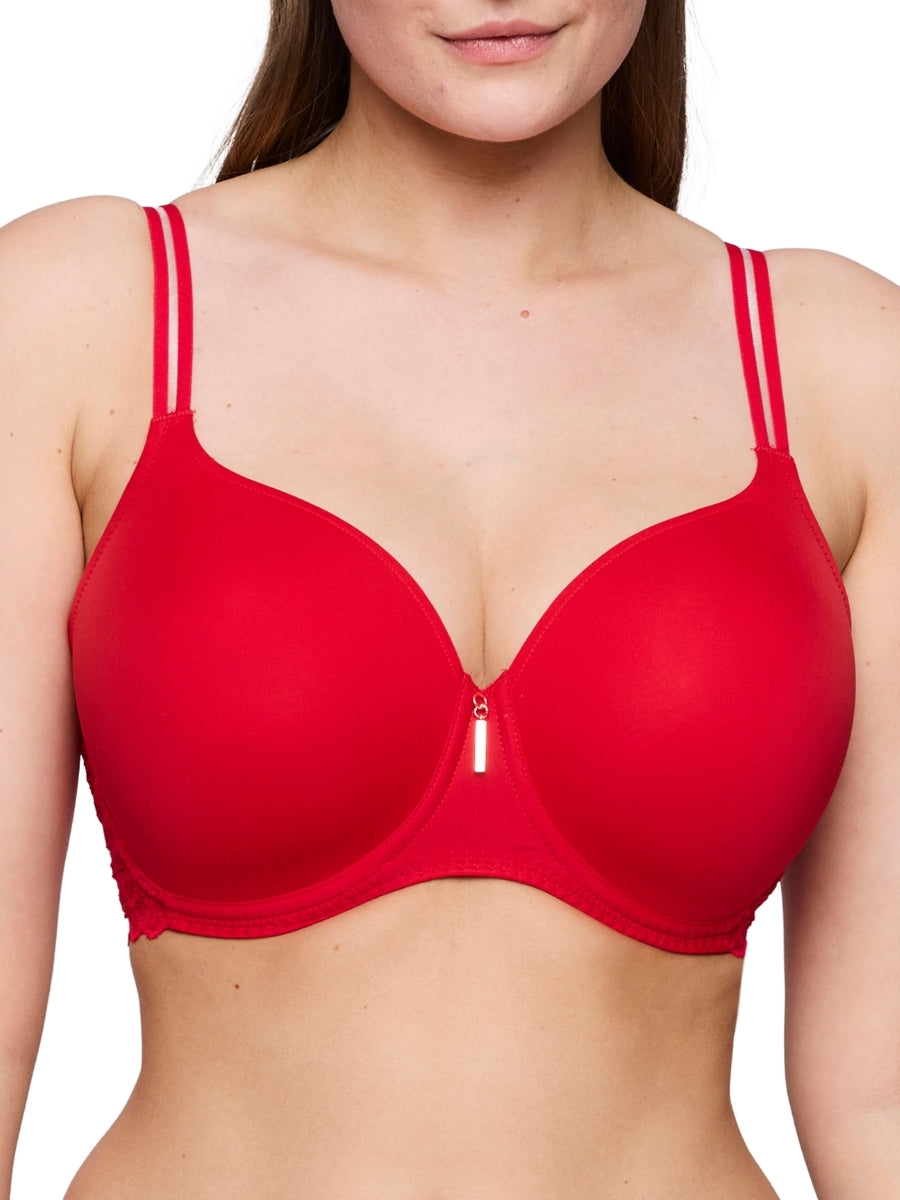 East End Padded Heartshape Bra - True Red
