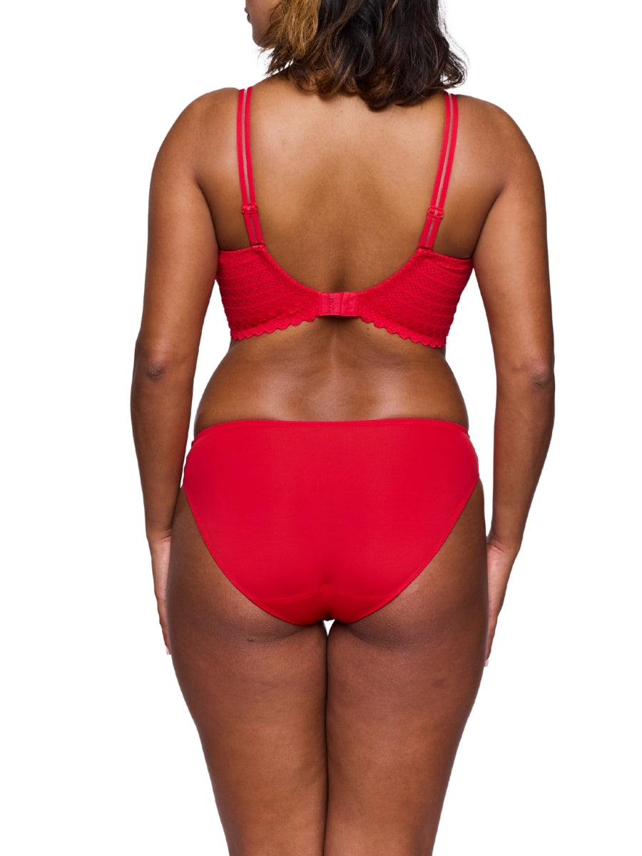 East End Padded Balcony Bra - True Red