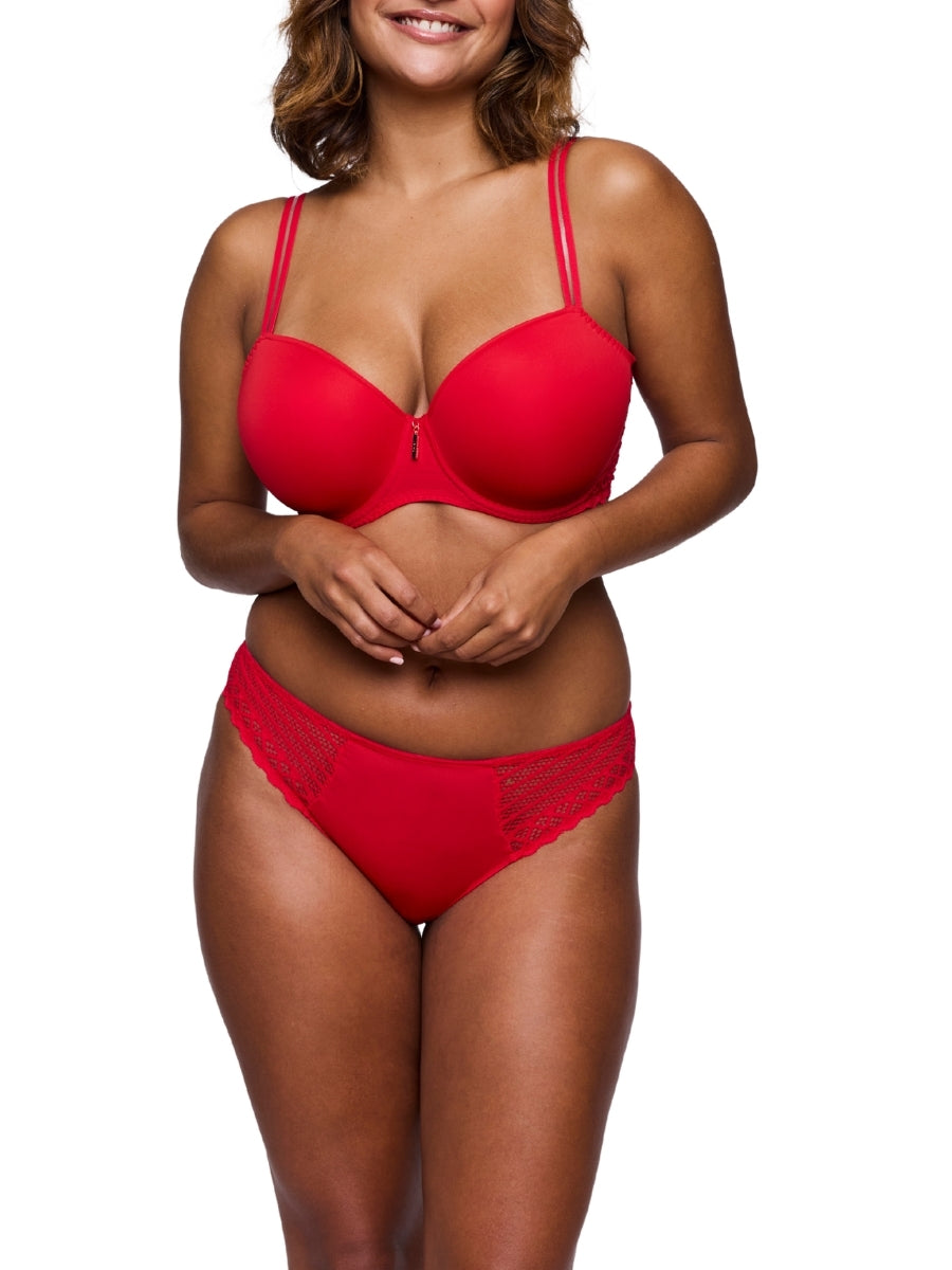 East End Padded Balcony Bra - True Red