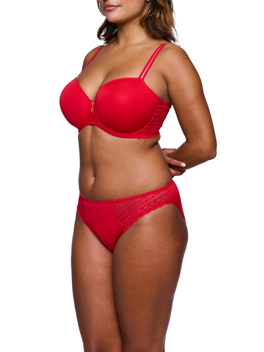 East End Padded Balcony Bra - True Red