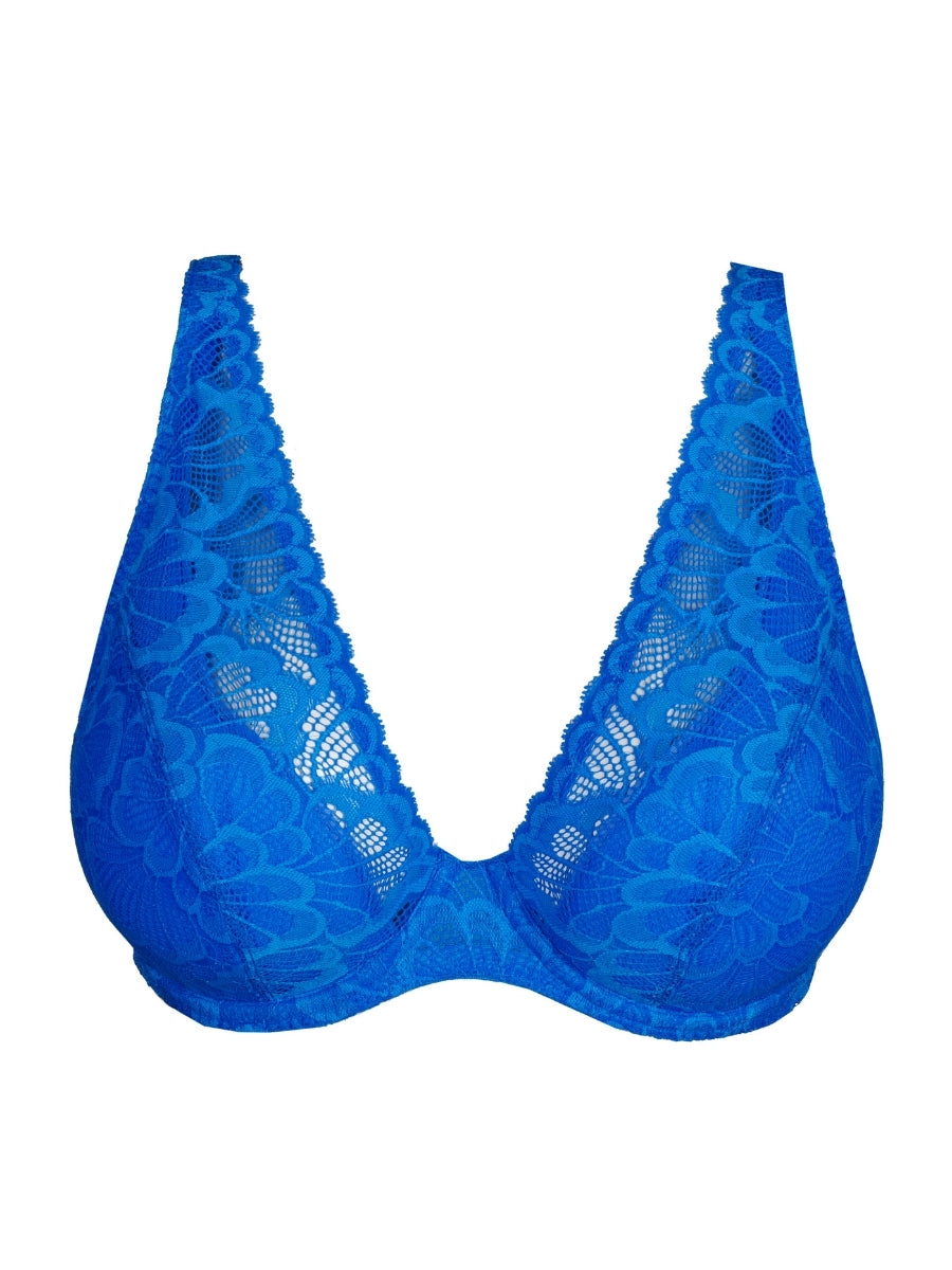 Mocuto Half Padded Plunge Bra - Blu China