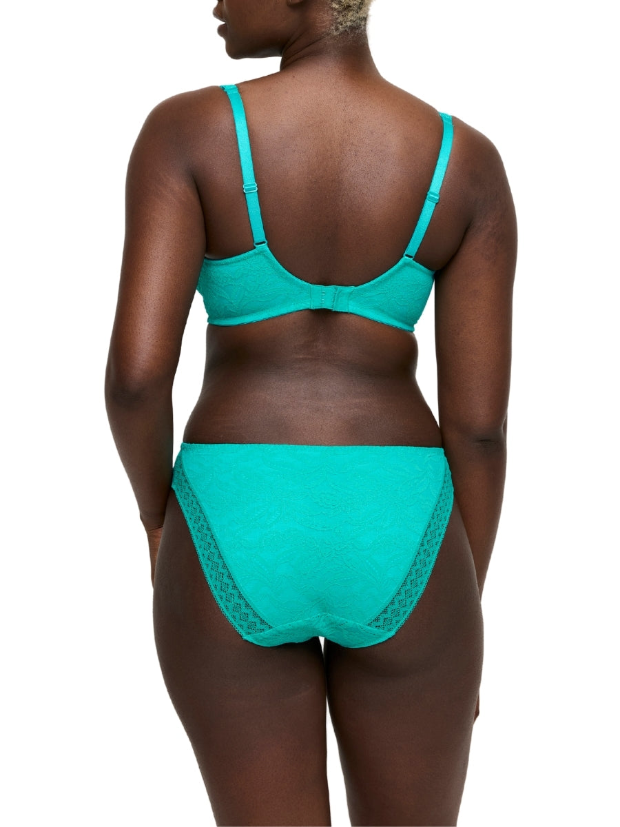 Palermo Half Padded Plunge Bra - Sunny Teal