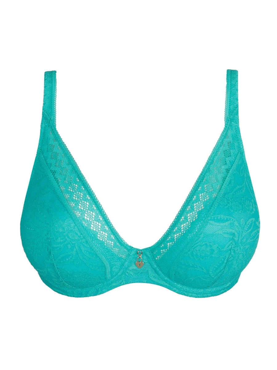 Palermo Half Padded Plunge Bra - Sunny Teal