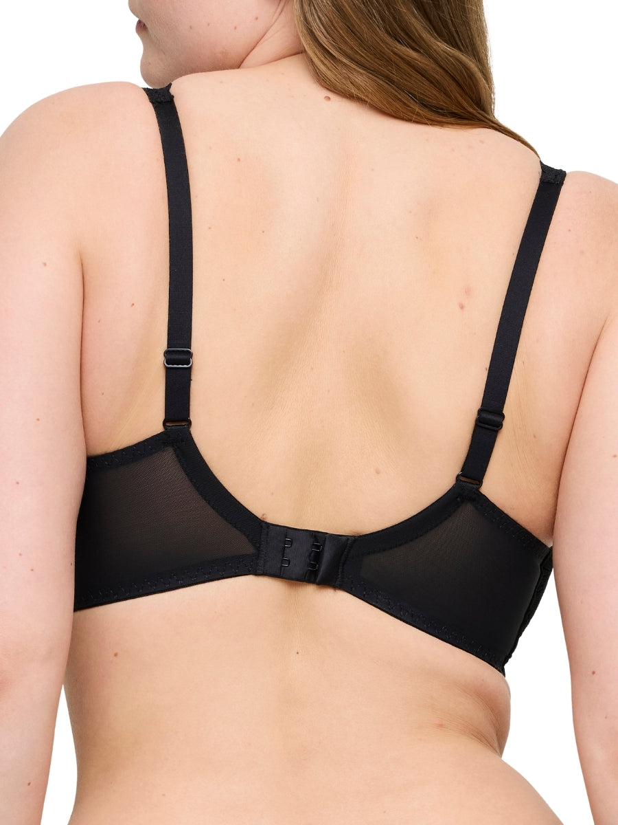 Rupi Half Padded Plunge Bra - Black