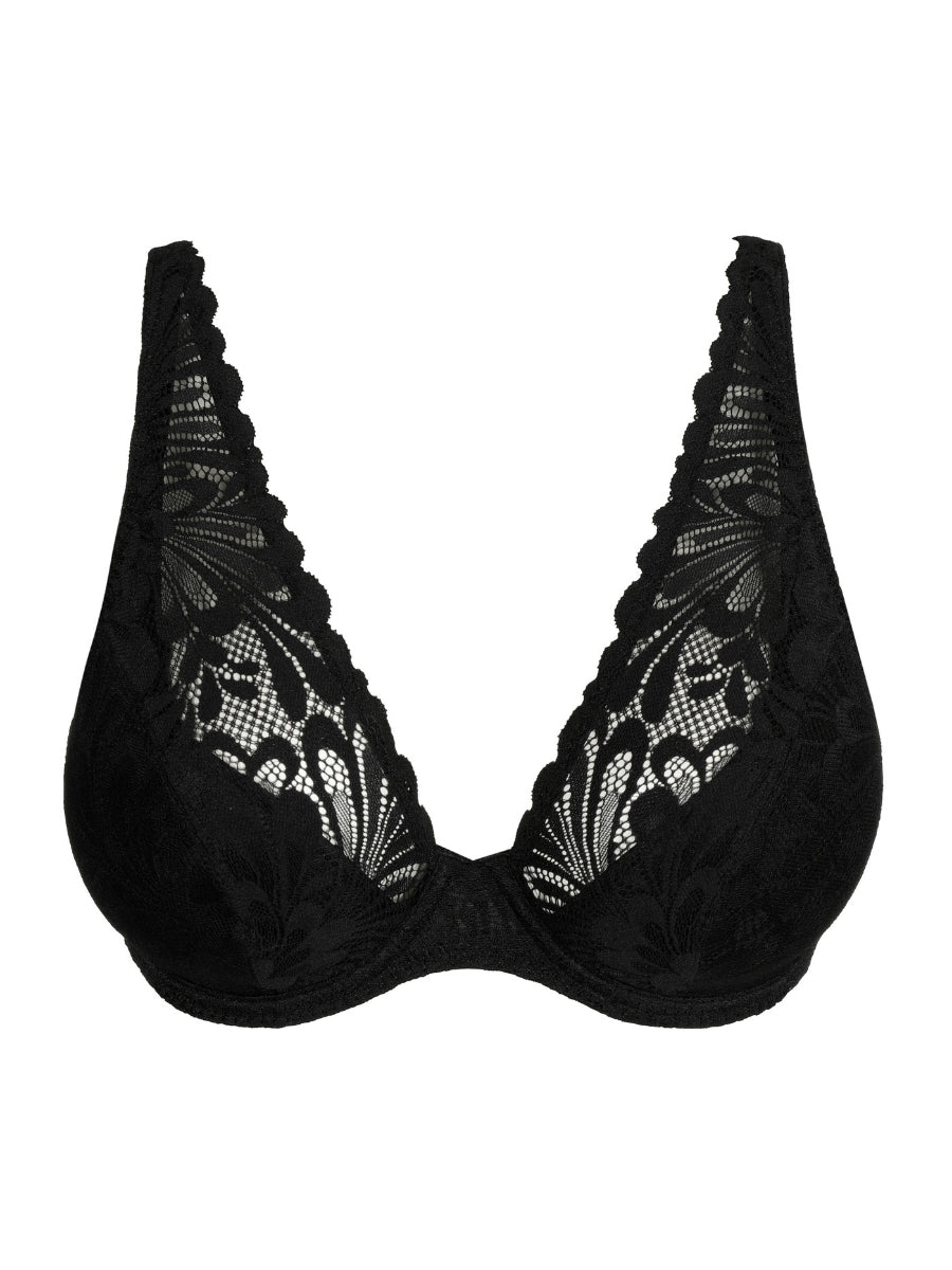 Rupi Half Padded Plunge Bra - Black