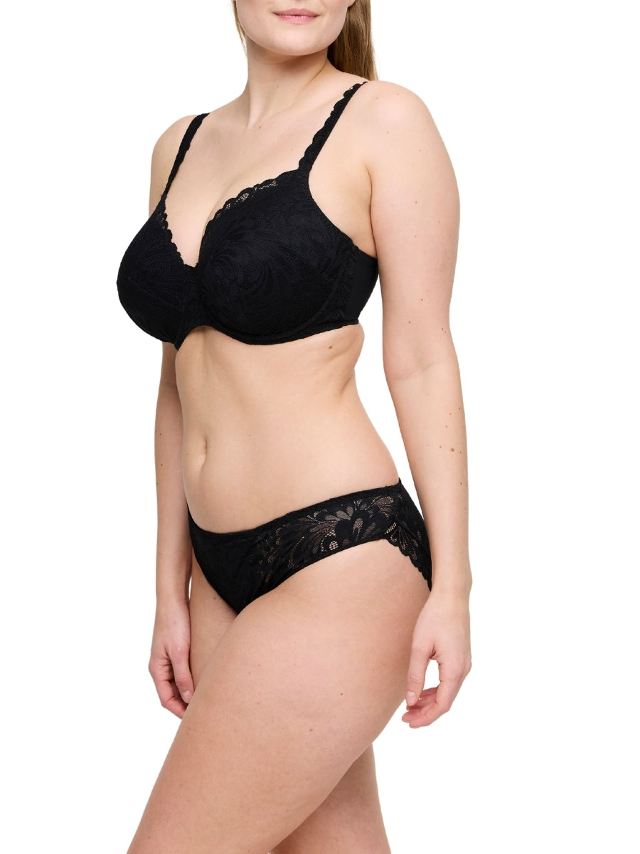 Rupi Padded Heartshape Bra - Black