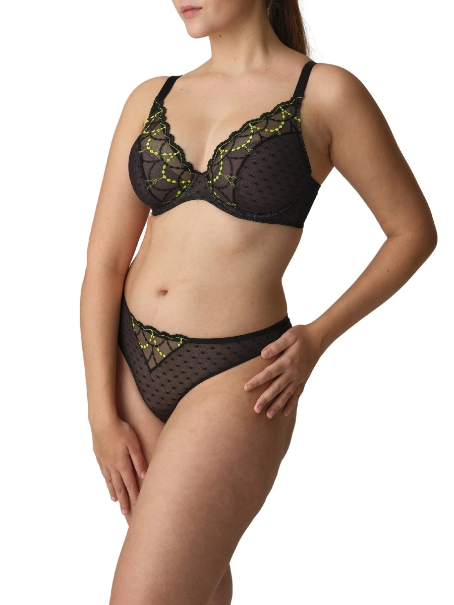 Tepito Half Padded Plunge Bra - Dark Glow