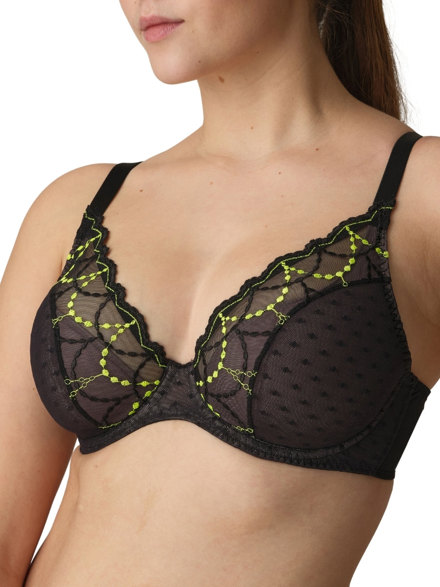 Tepito Half Padded Plunge Bra - Dark Glow