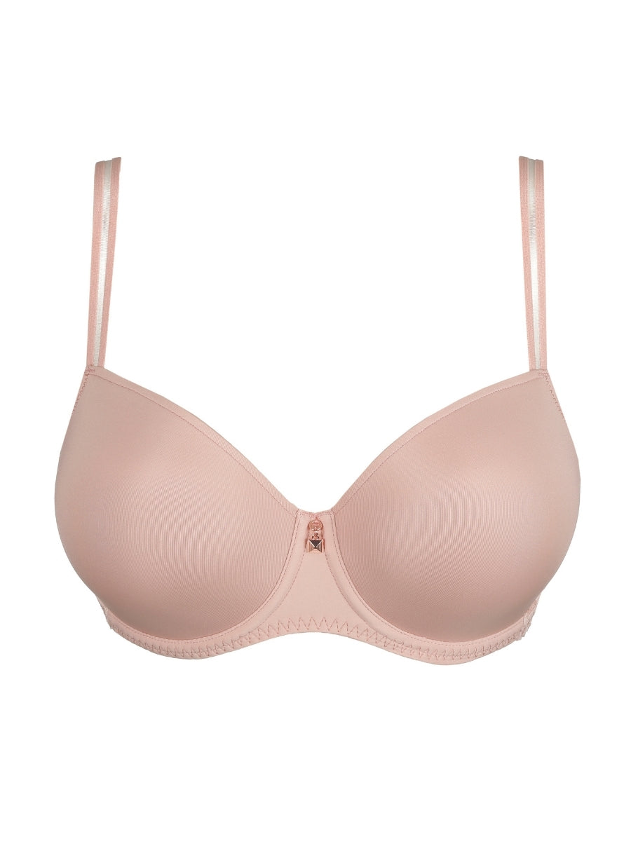 Twist Side Padded Balcony Bra - Powder Rose