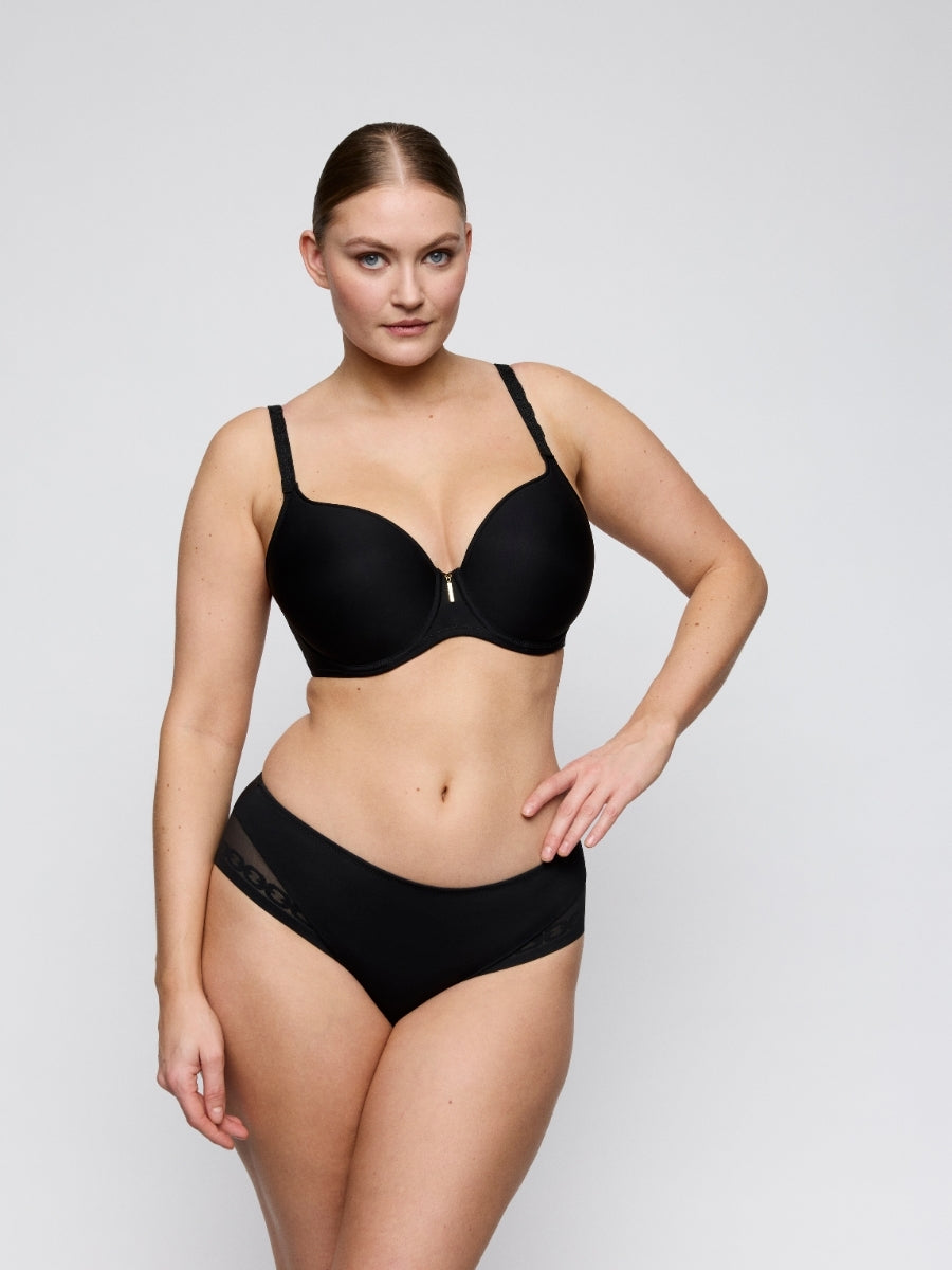 Twixie Padded Heartshape Bra - Black