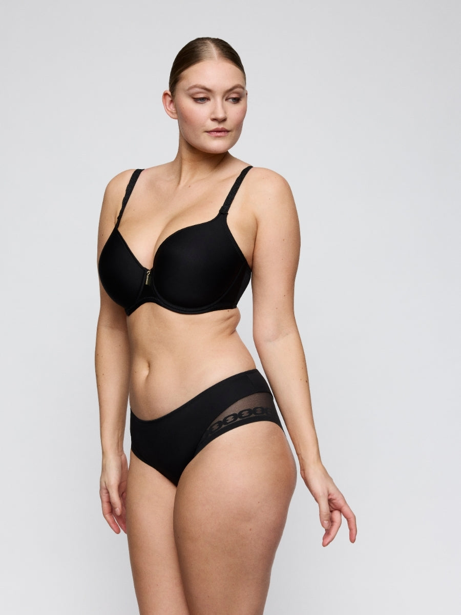 Twixie Padded Heartshape Bra - Black