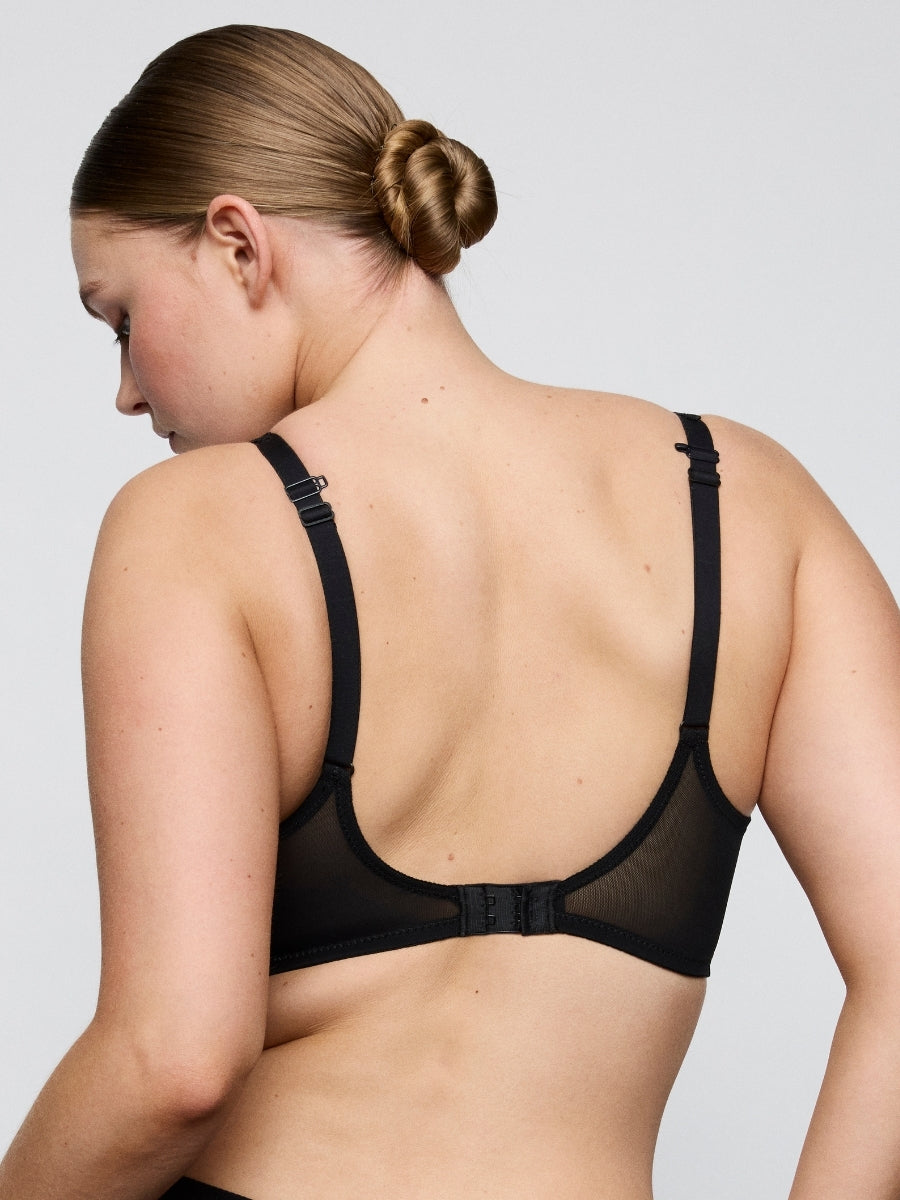 Twixie Padded Heartshape Bra - Black