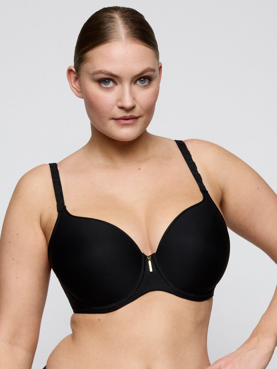 Twixie Padded Heartshape Bra - Black