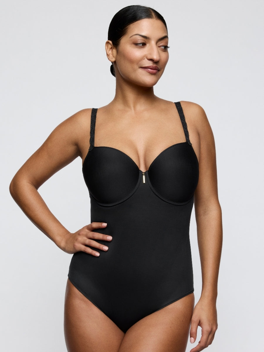 Twixie Padded Balcony Body - Black
