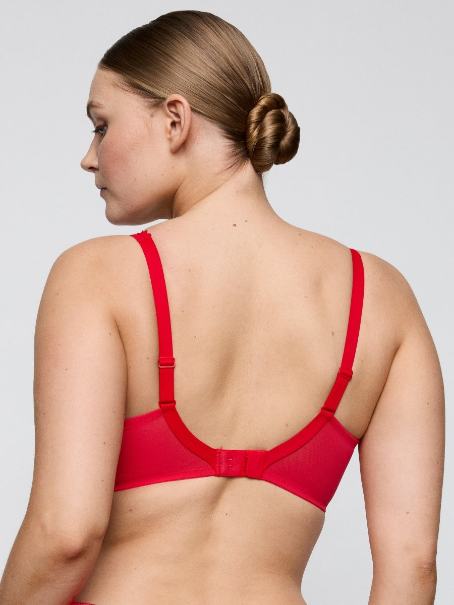 Wowgirl Full Cup Bra - True Red