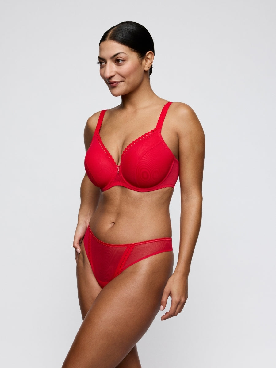 Wowgirl Padded Heartshape Bra - True Red