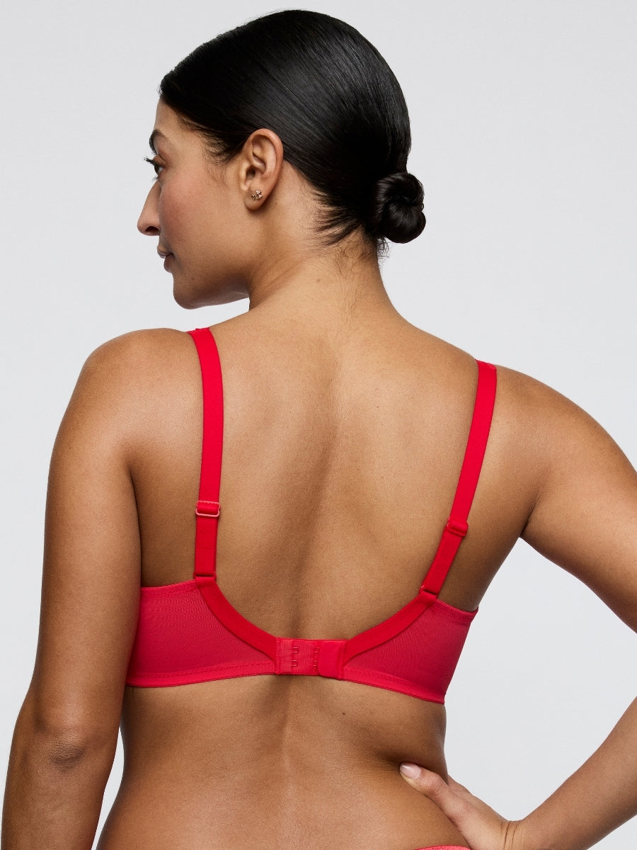Wowgirl Padded Heartshape Bra - True Red