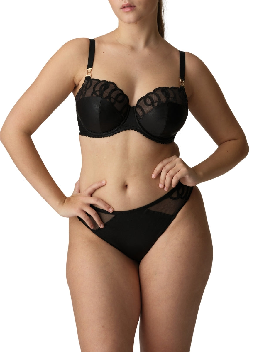 Vallarta Padded Balcony Bra - Black
