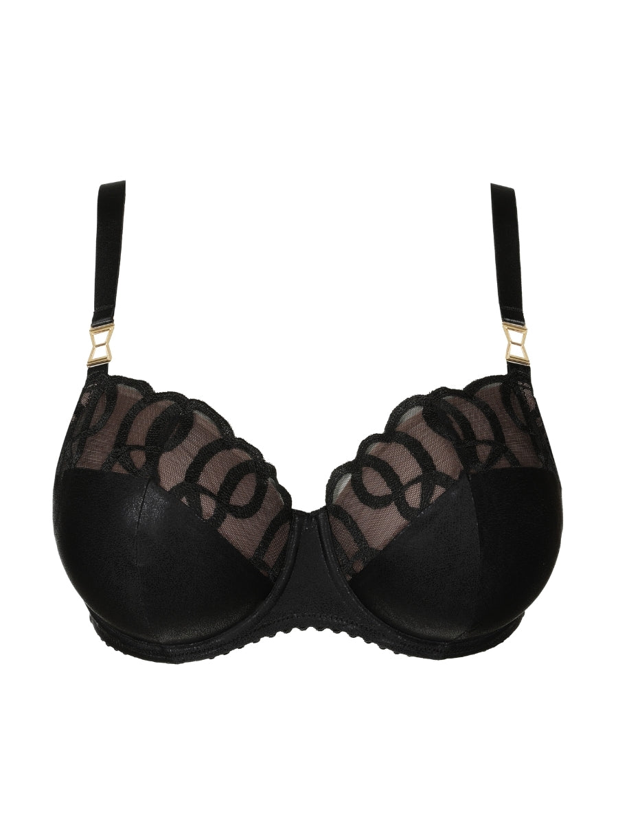 Vallarta Padded Balcony Bra - Black