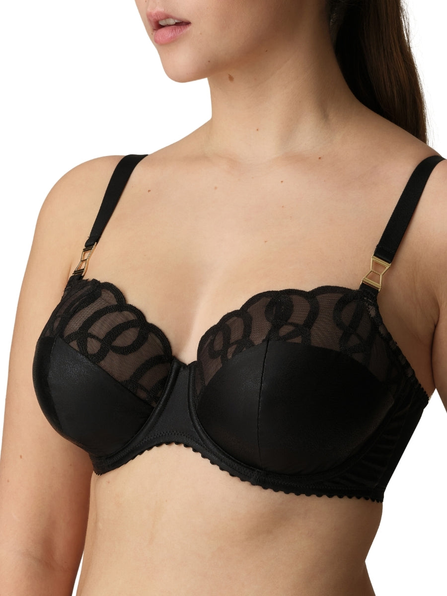 Vallarta Padded Balcony Bra - Black